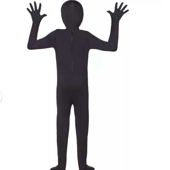 SPIRIT HALLOWEEN ADULT BLACK SKIN SUIT COSTUME - Picture 5 of 7